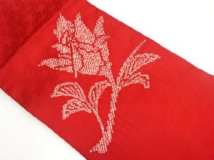 絞り紗綾形に花模様名古屋帯